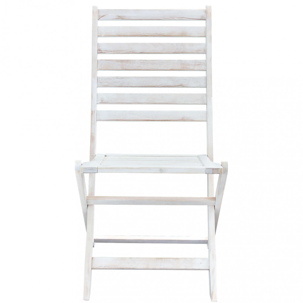 Sedia serena s/braccioli bianca