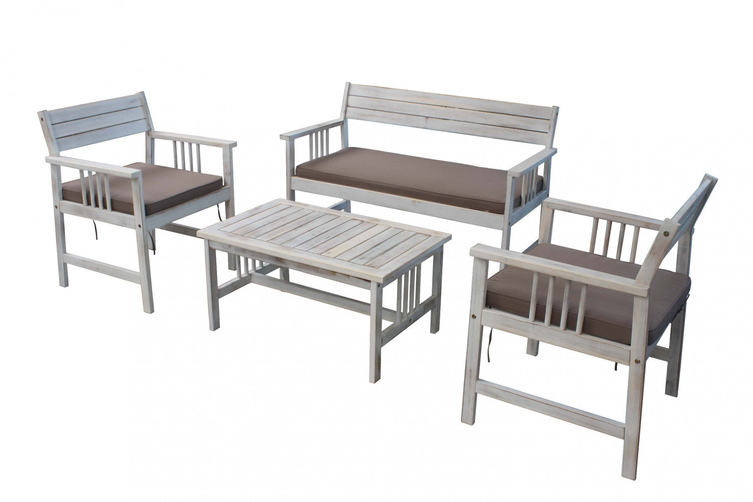 Salotto bali bianco c/cuscini