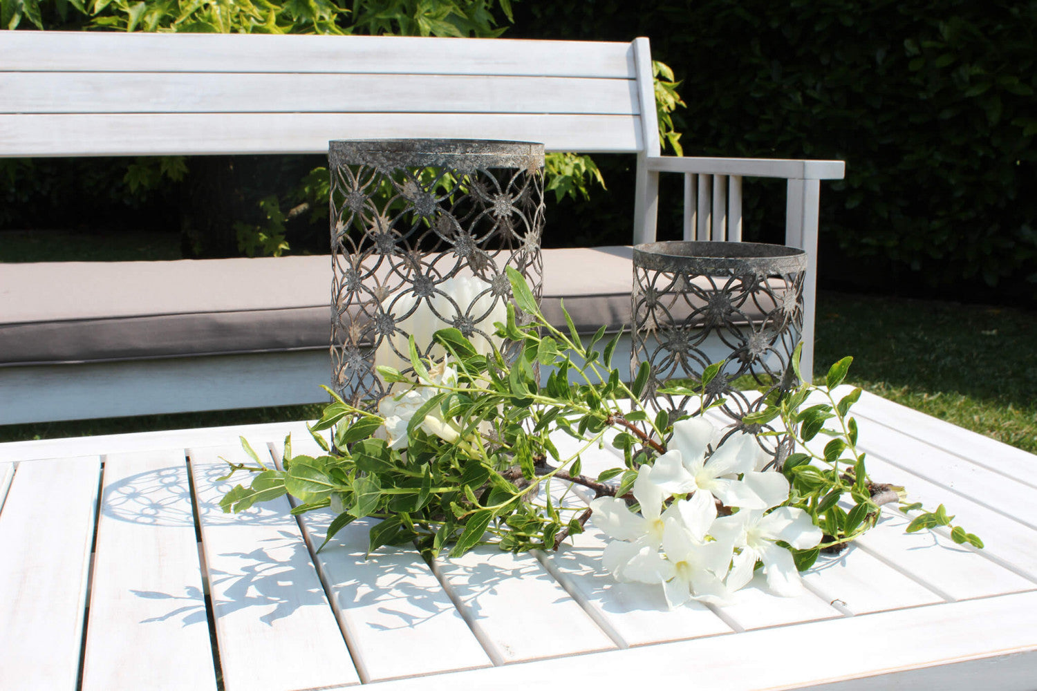 Salotto bali bianco c/cuscini