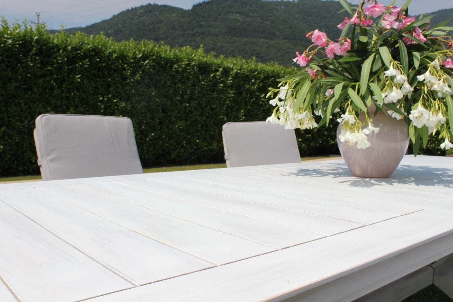 Tavolo bali 180/240 x 90 bianco