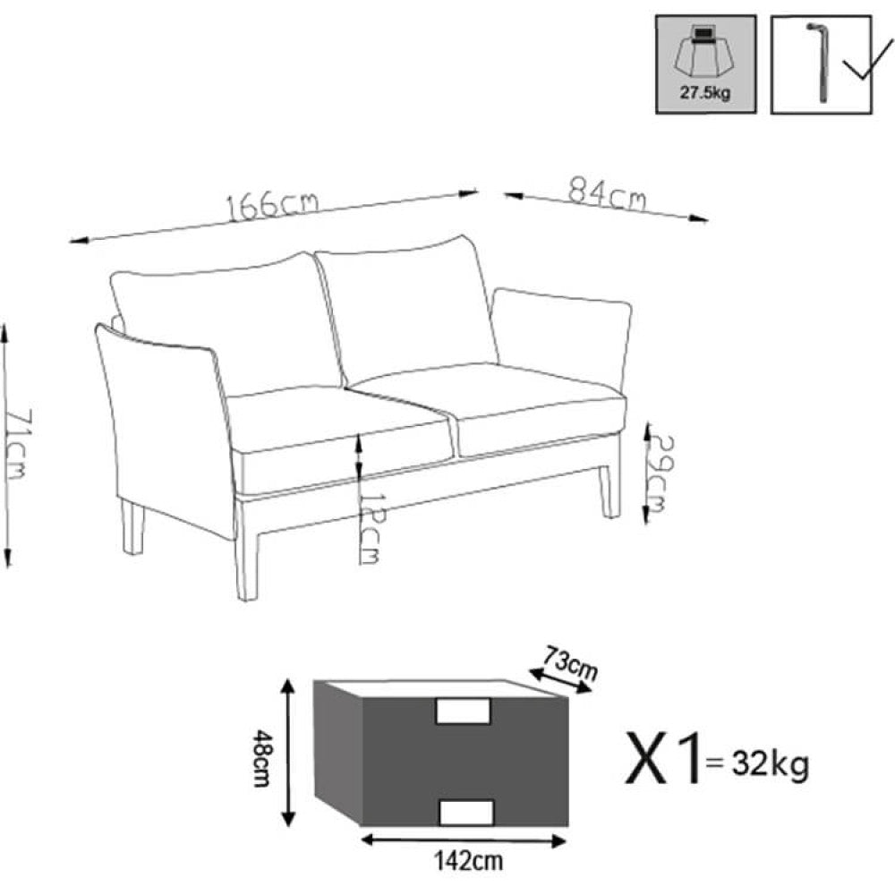 Salotto minneapolis 2 posti