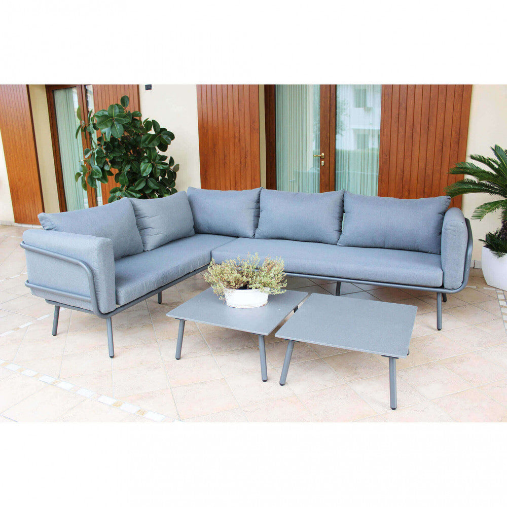 Salotto angolare suez con cuscini