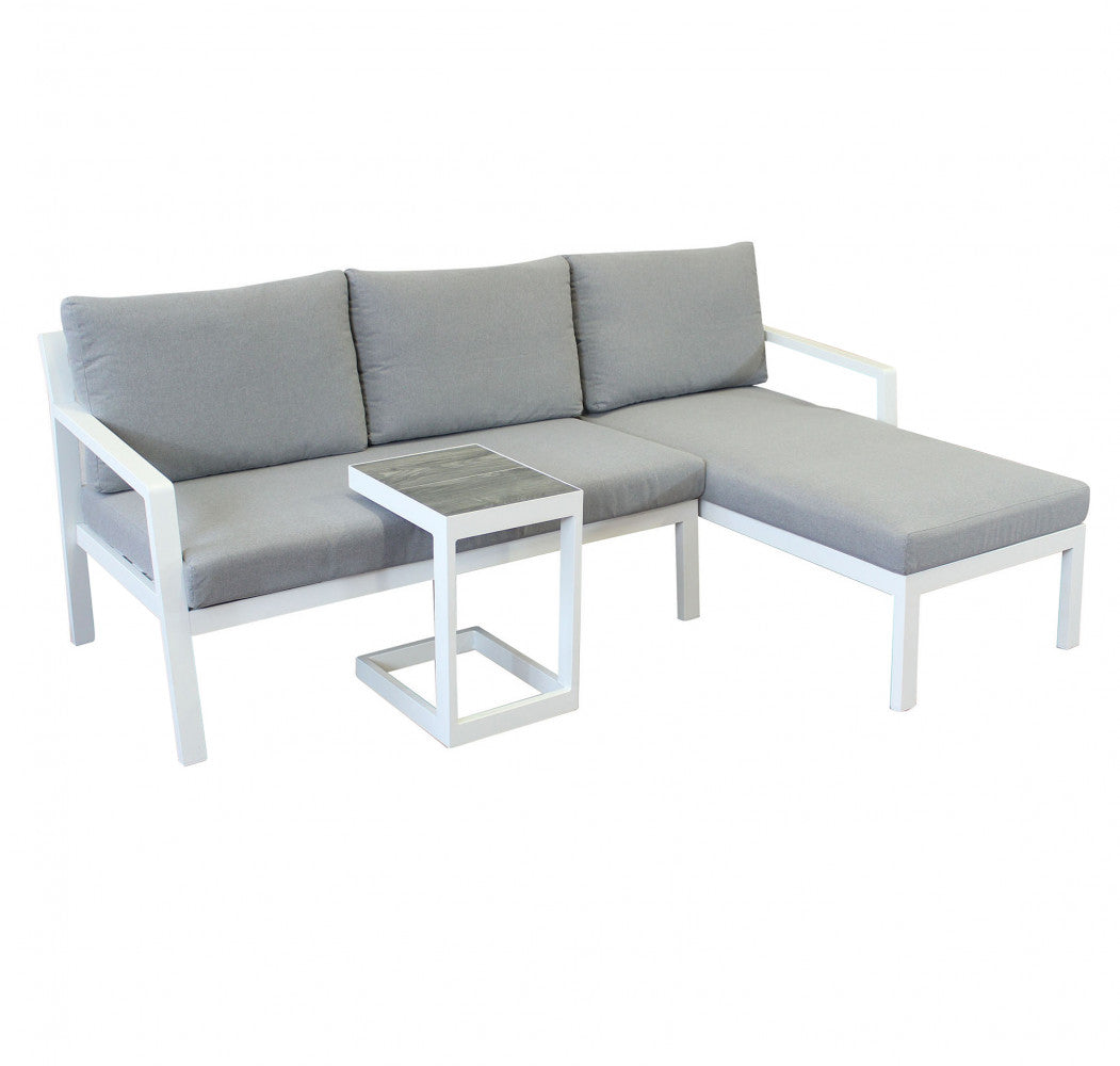 Divano con tavolino komodo c/cuscini