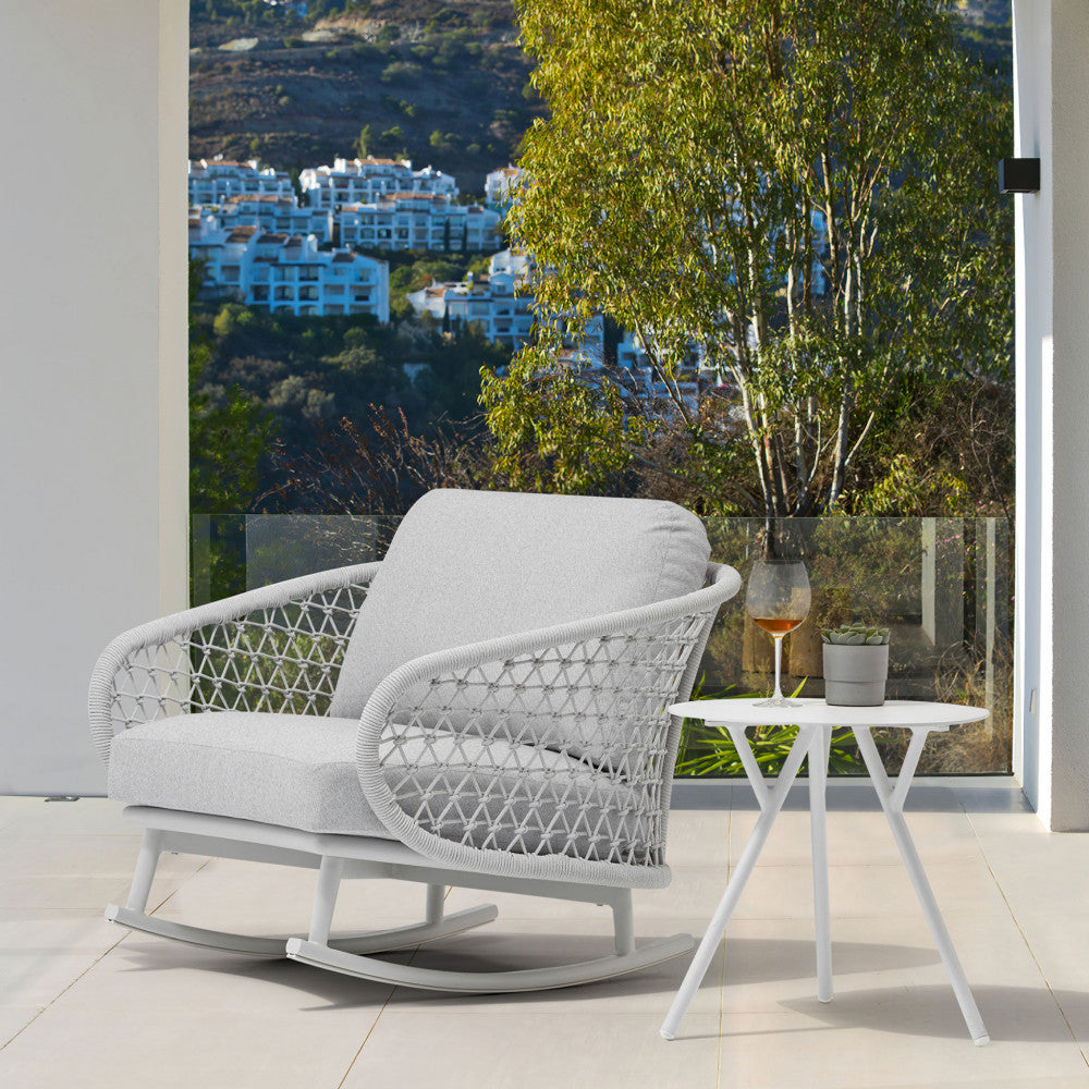 Poltrona dondolo seychelles c/cuscini