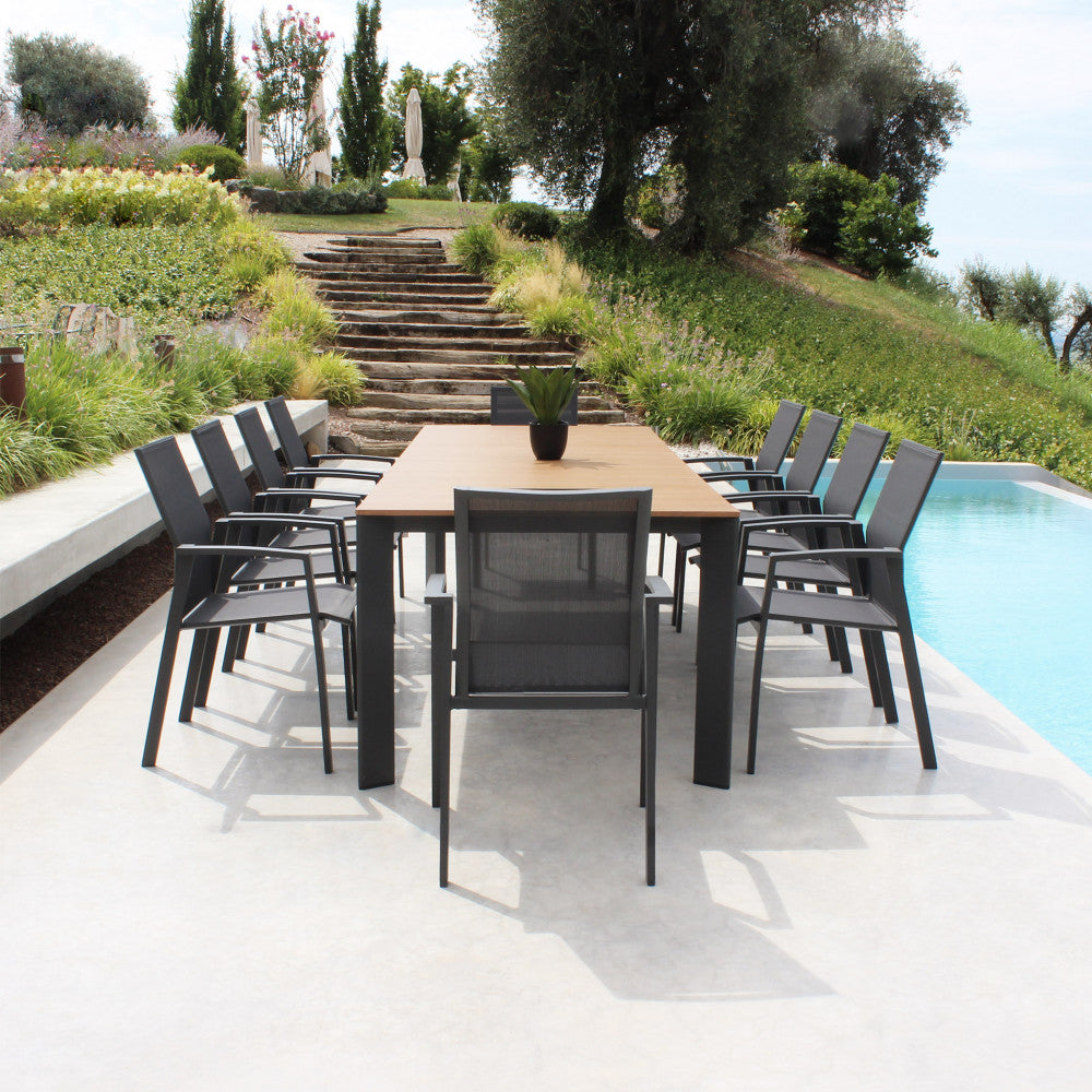 Tavolo tulcán 210/275 x 100 paino in teak