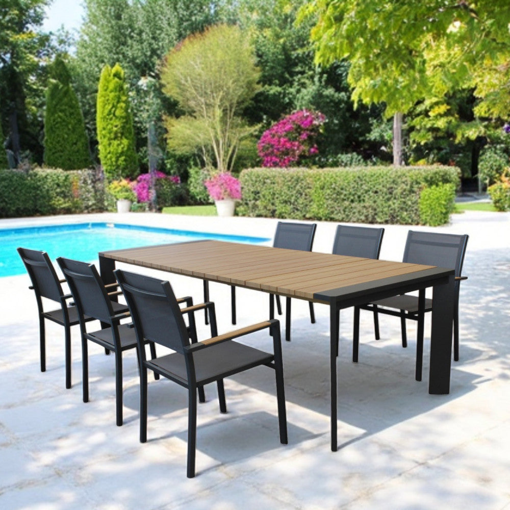 Tavolo brooklyn 200/250 x 100 effetto legno