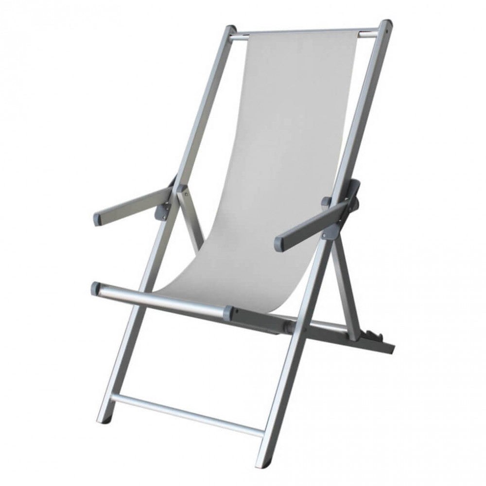 Sdraio mare textilene c/braccioli