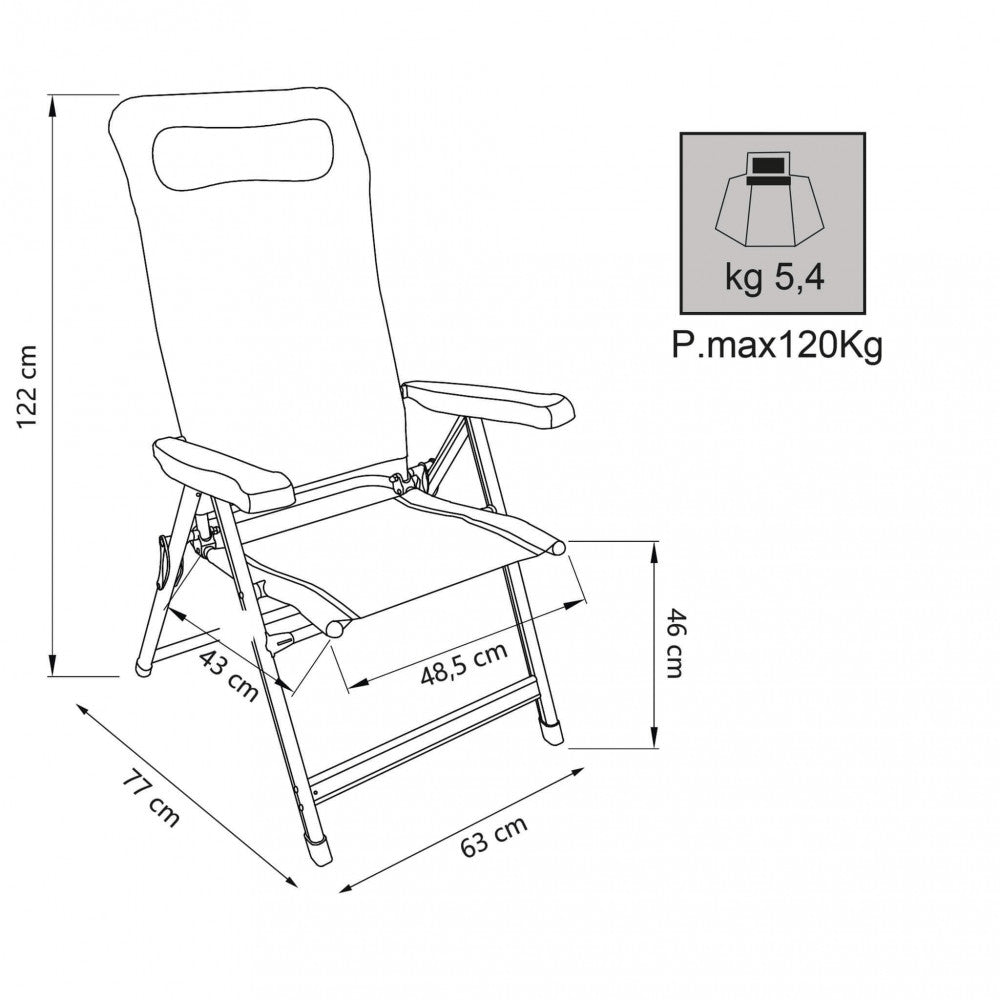 Poltrona ischia textilene