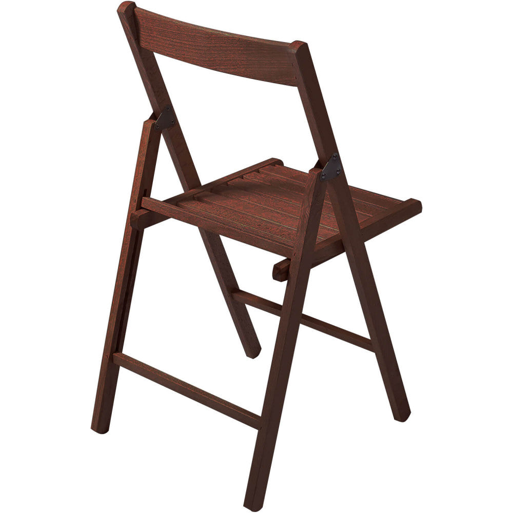 Sedia pieghevole tinta noce