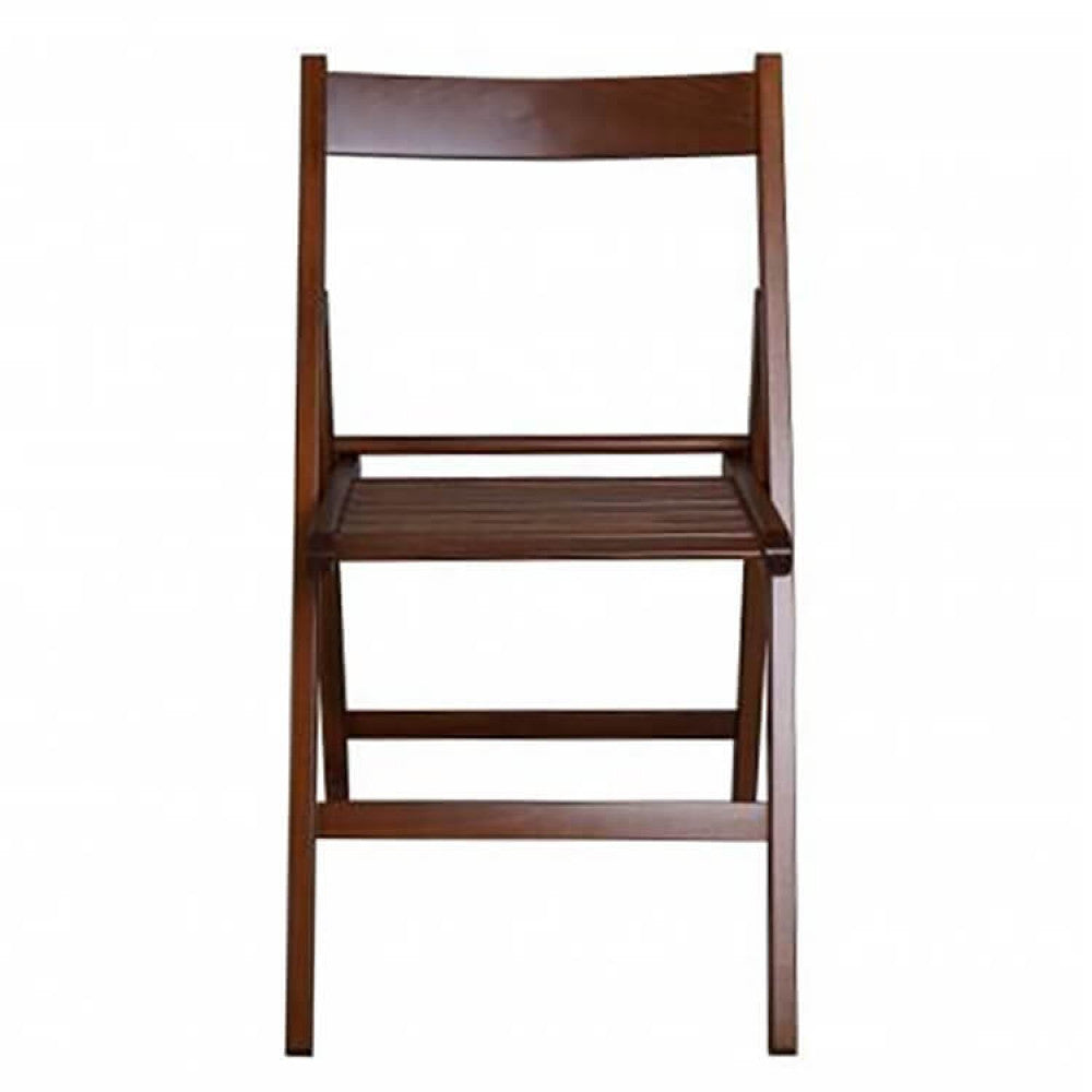 Sedia pieghevole tinta noce
