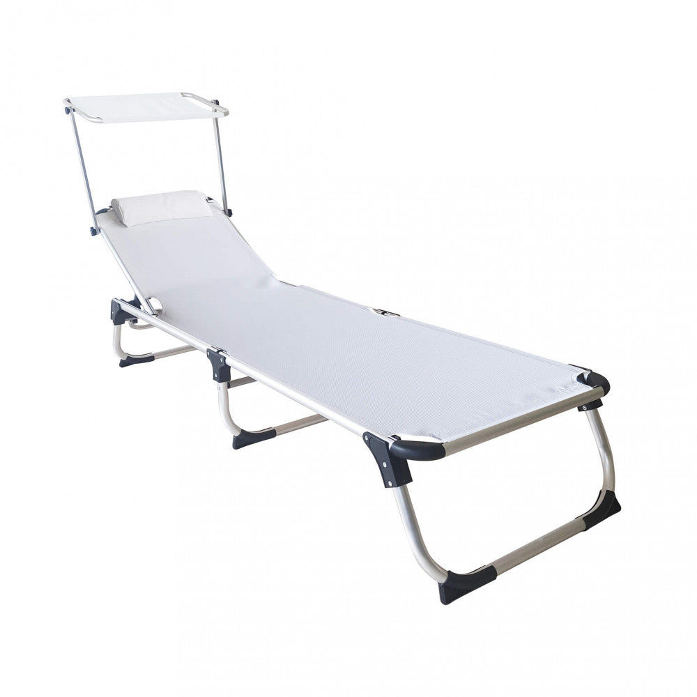 Lettino pieghevole kamp bianco