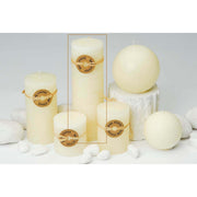 Candela cilindrica profumata avorio 21cm