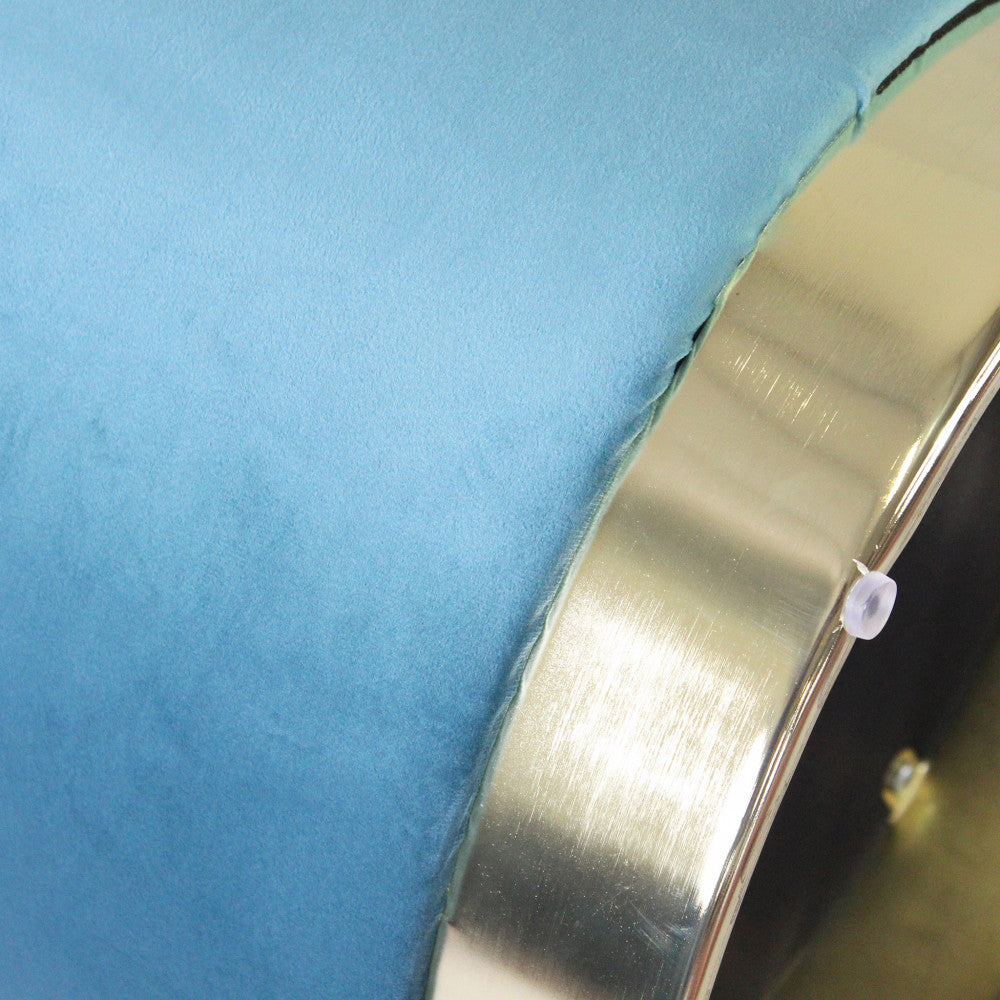 Pouf contenitore rotondo in velluto verde