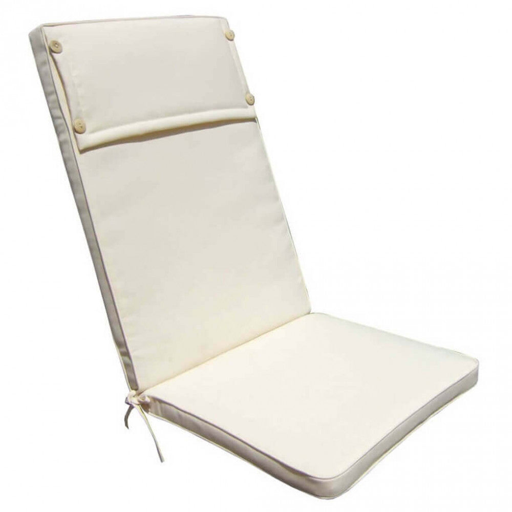 Cuscino real alto ecru