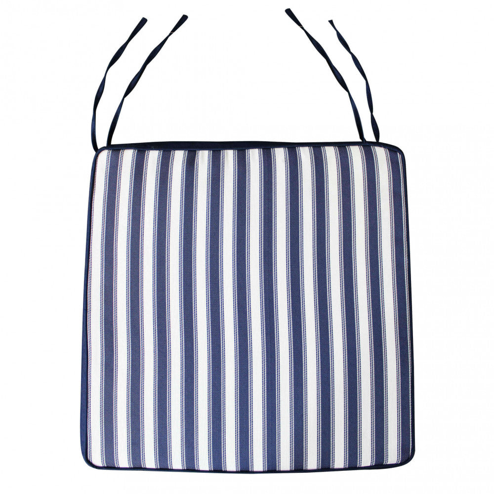 Cuscino real seduta riga blu