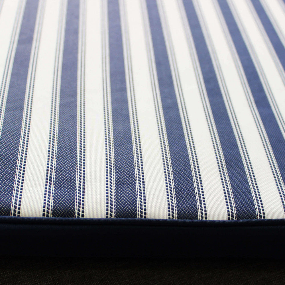 Cuscino real seduta riga blu