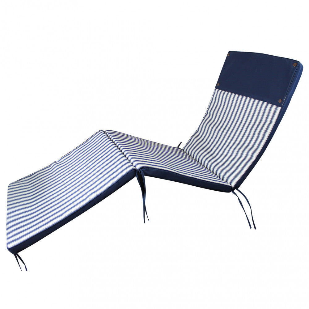 Cuscino real lettino riga blu