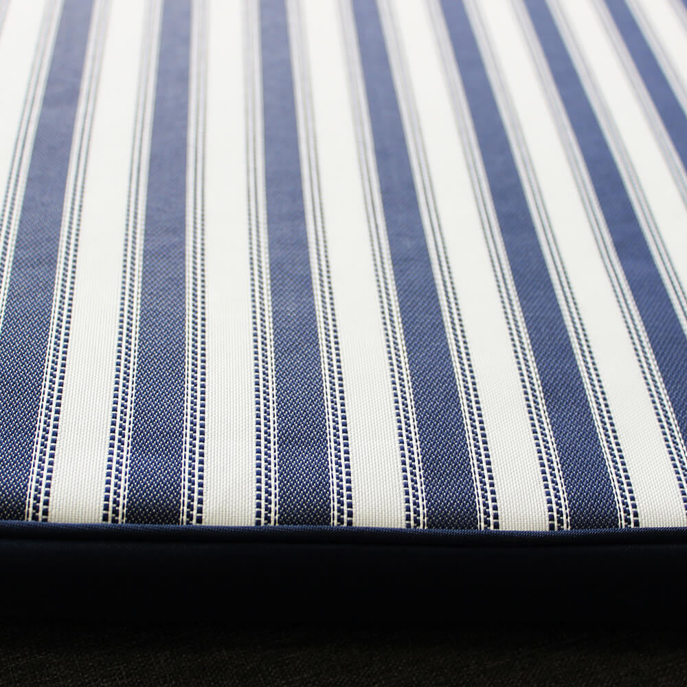 Cuscino real lettino riga blu