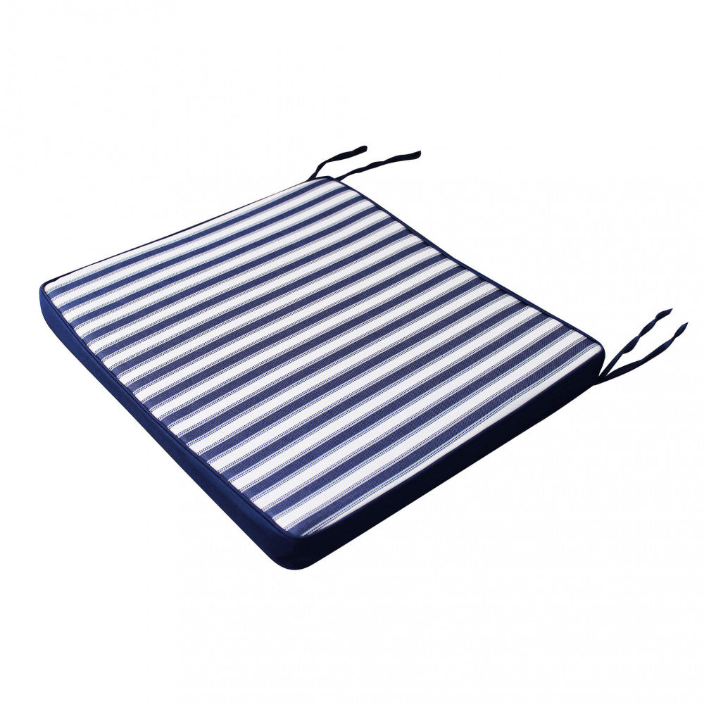 Cuscino real seduta large riga blu