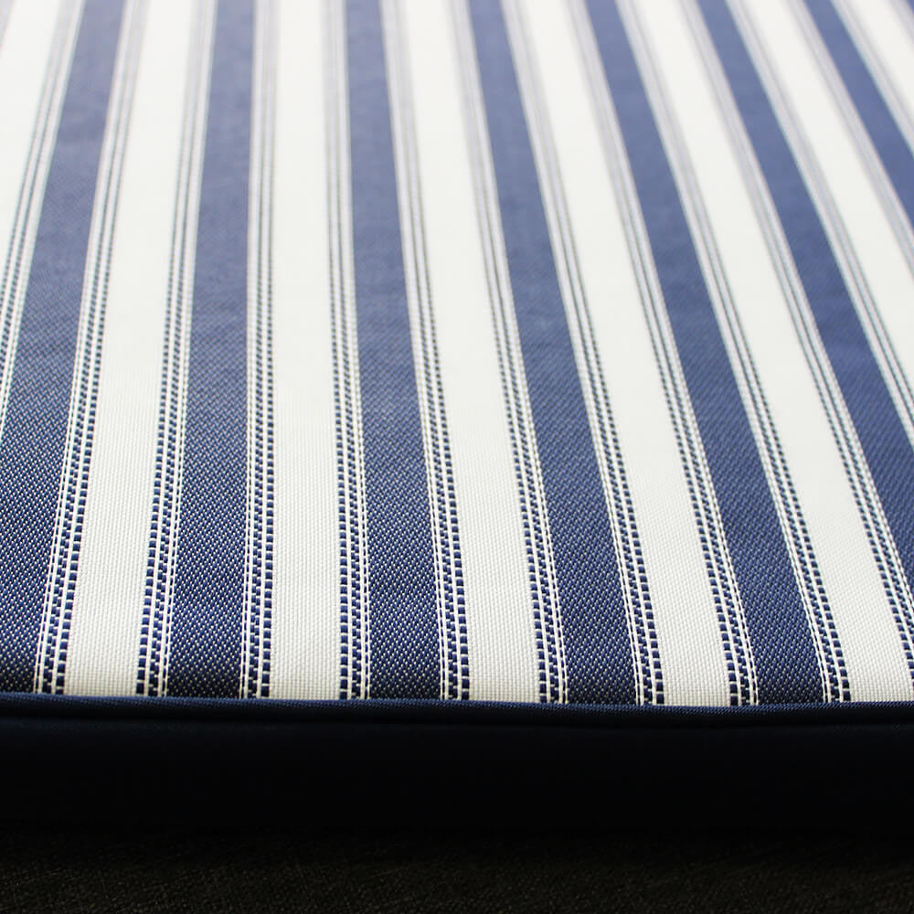 Cuscino real seduta large riga blu