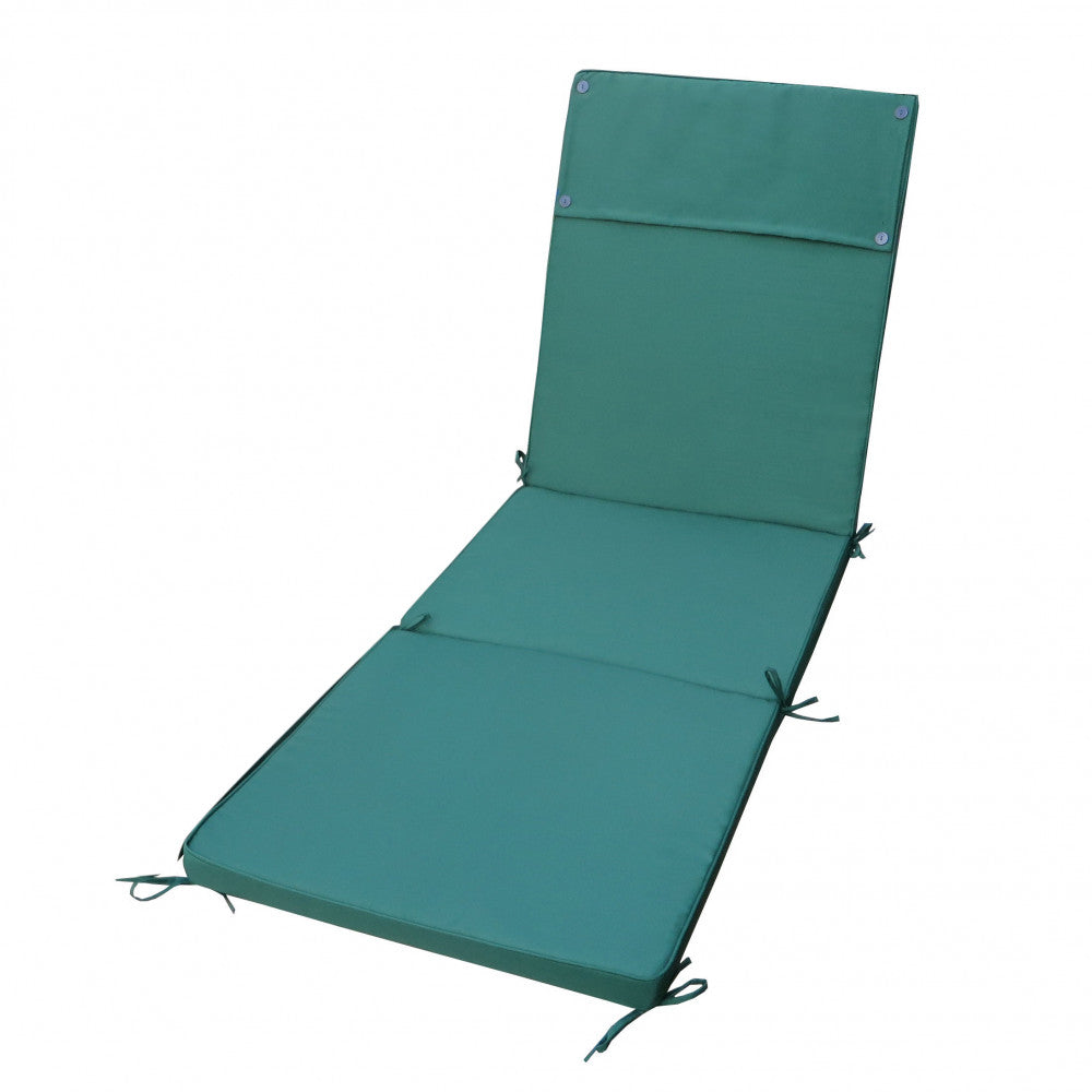 Cuscino real lettino verde scuro