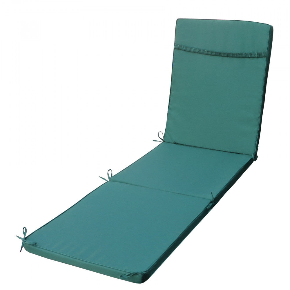 Cuscino real lettino verde scuro