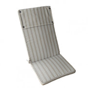 Cuscino real alto righe tortora