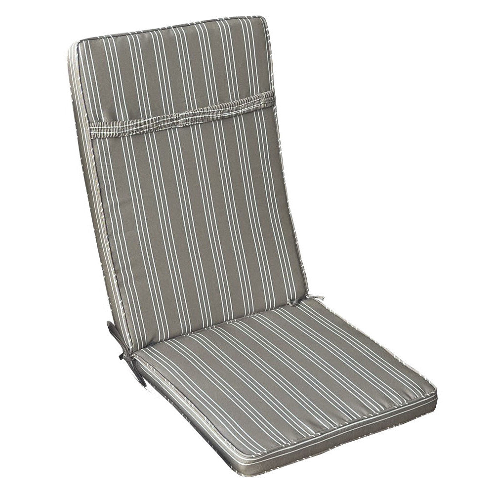 Cuscino real medio righe tortora