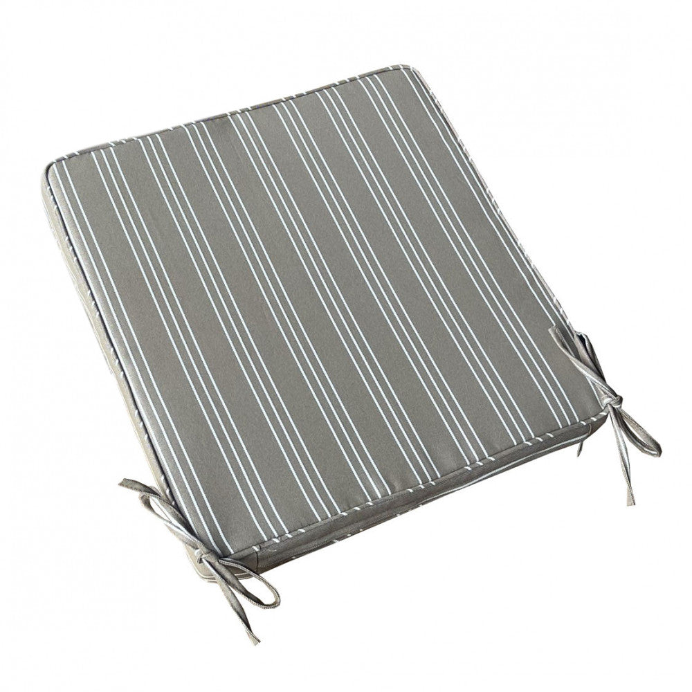 Cuscino real seduta righe tortora