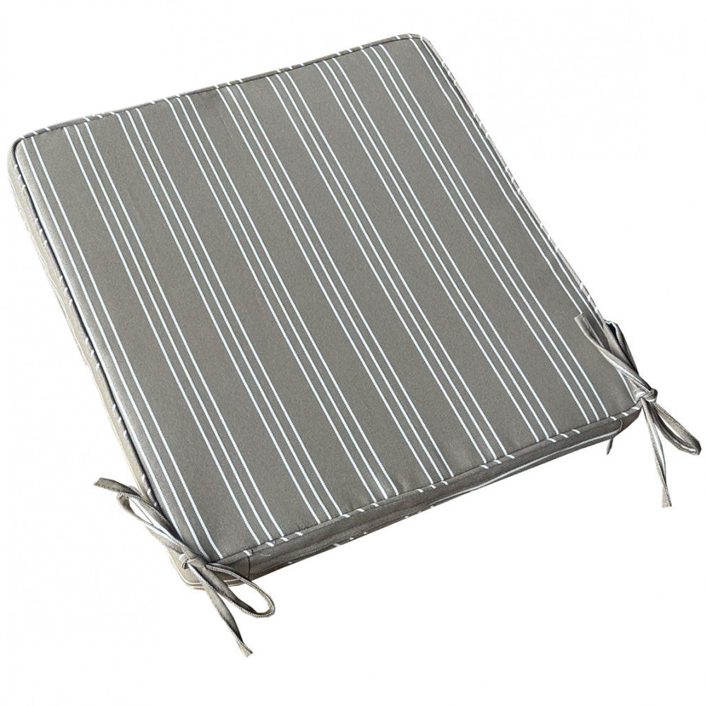 Cuscino real seduta large righe tortora