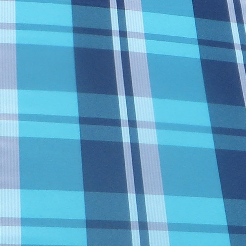 Cuscino real alto quadri blu