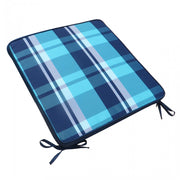 Cuscino real seduta quadri blu