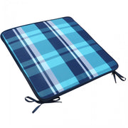 Royal seat cushion large blue squares