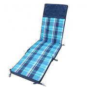 Cuscino real steamer quadri blu