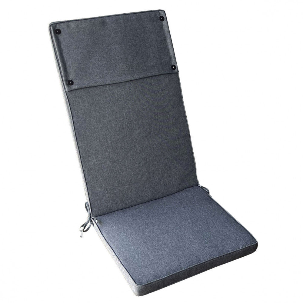 Cuscino real alto grigio scuro melange