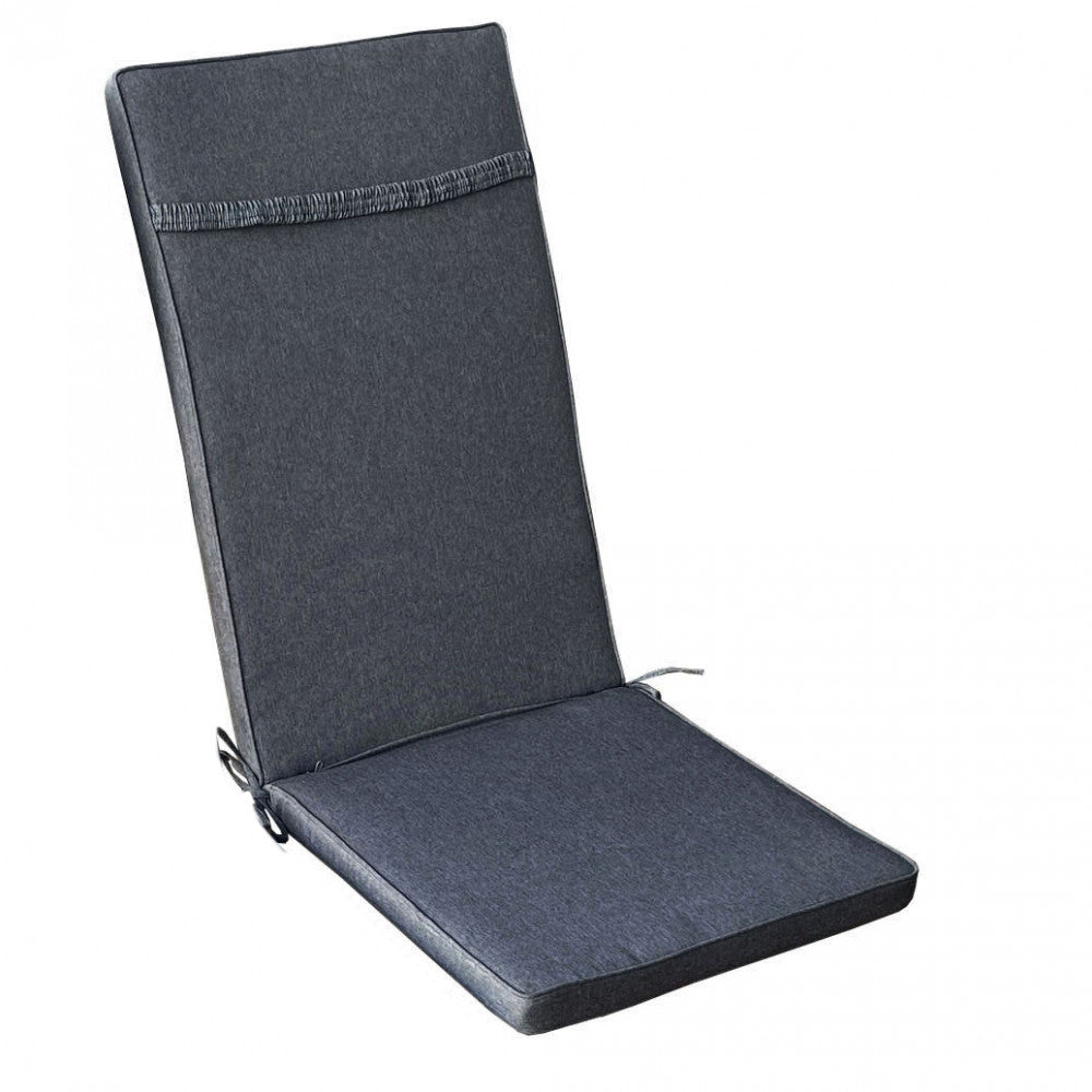 Cuscino real alto grigio scuro melange