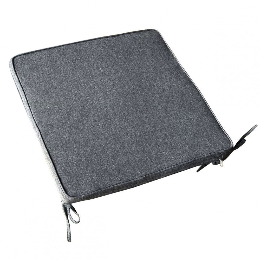 Cuscino real seduta large grigio scuro melange