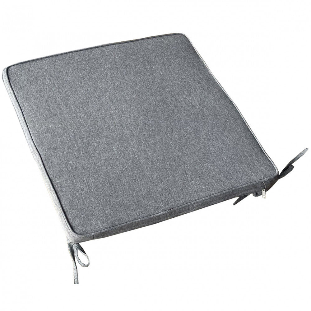 Cuscino real seduta large grigio chiaro melange