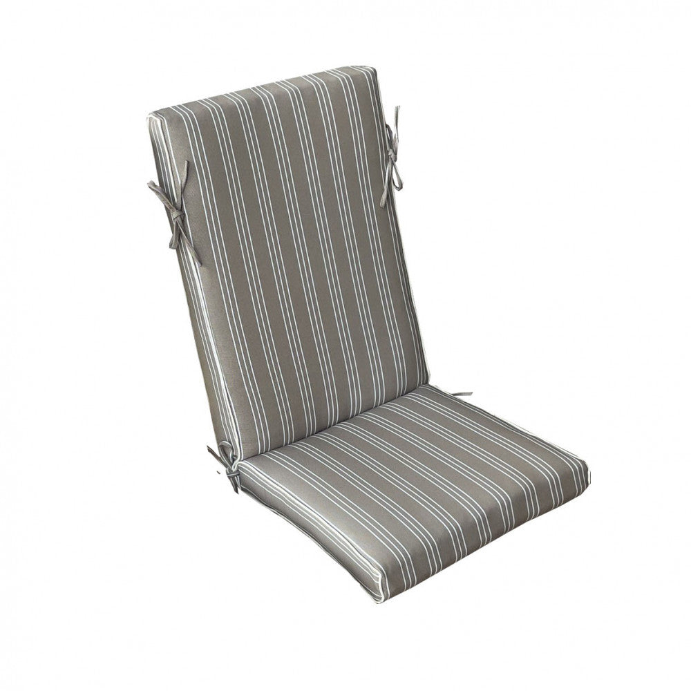 Cuscino king medio righe tortora