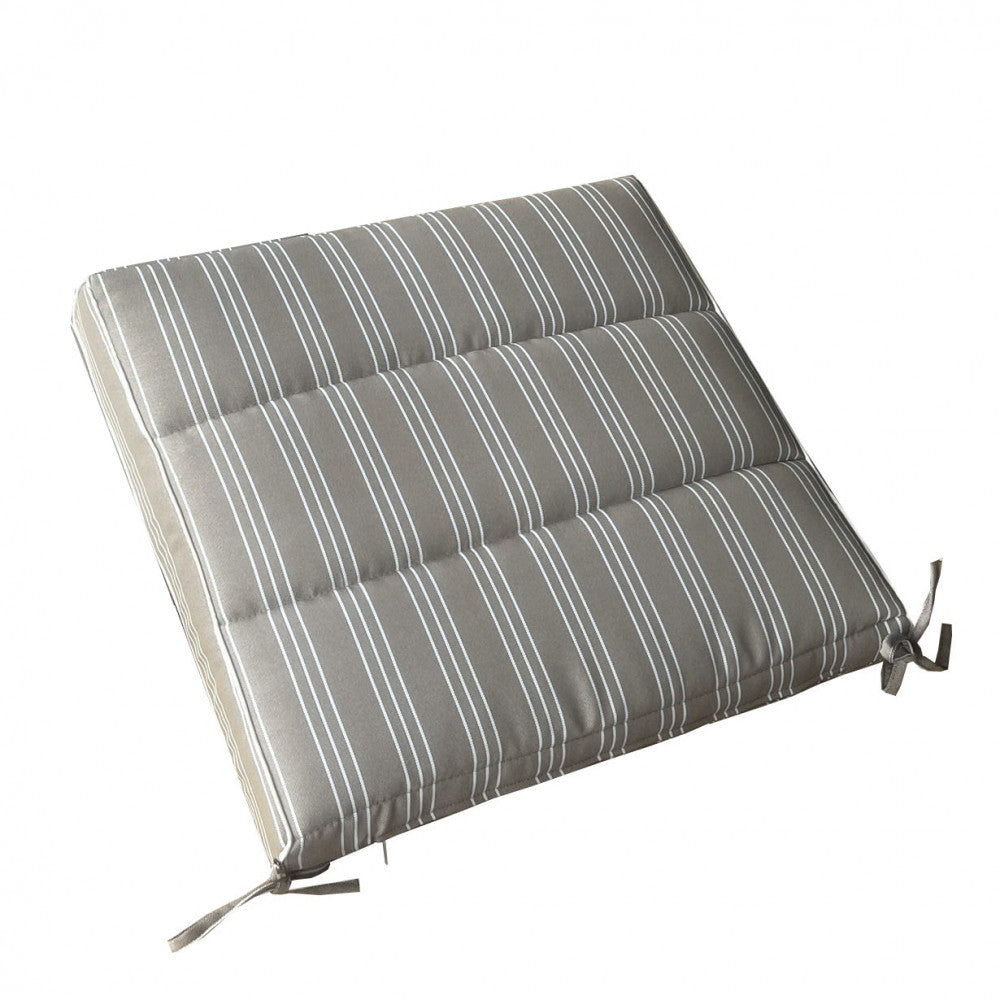 Cuscino king seduta large righe tortora