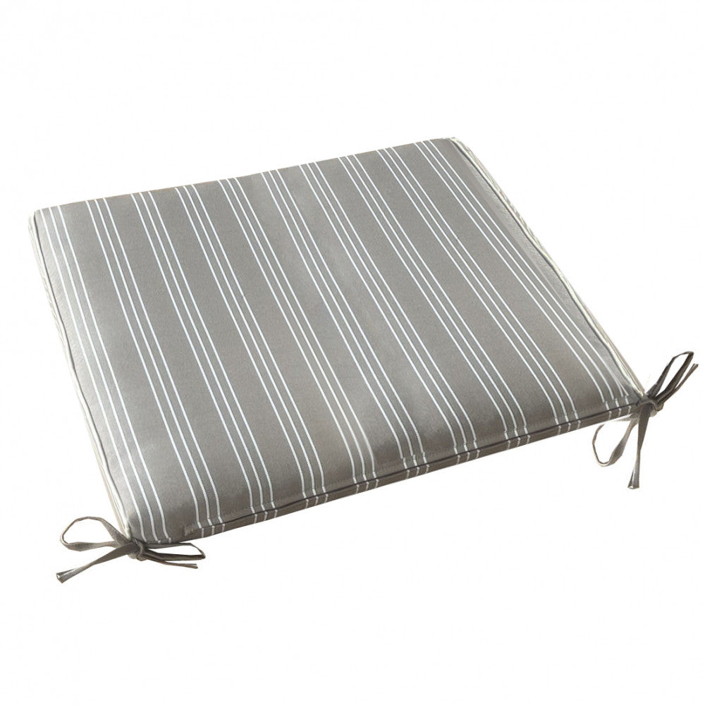 Cuscino king seduta large righe tortora