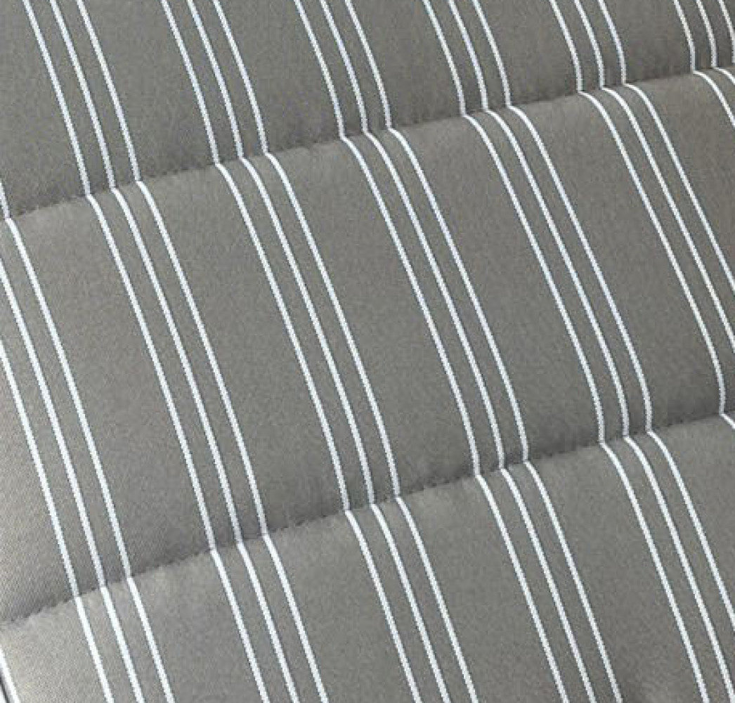 Cuscino king seduta large righe tortora