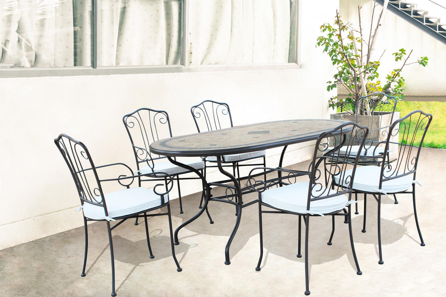 Tavolo ovale nereo 160 x 90