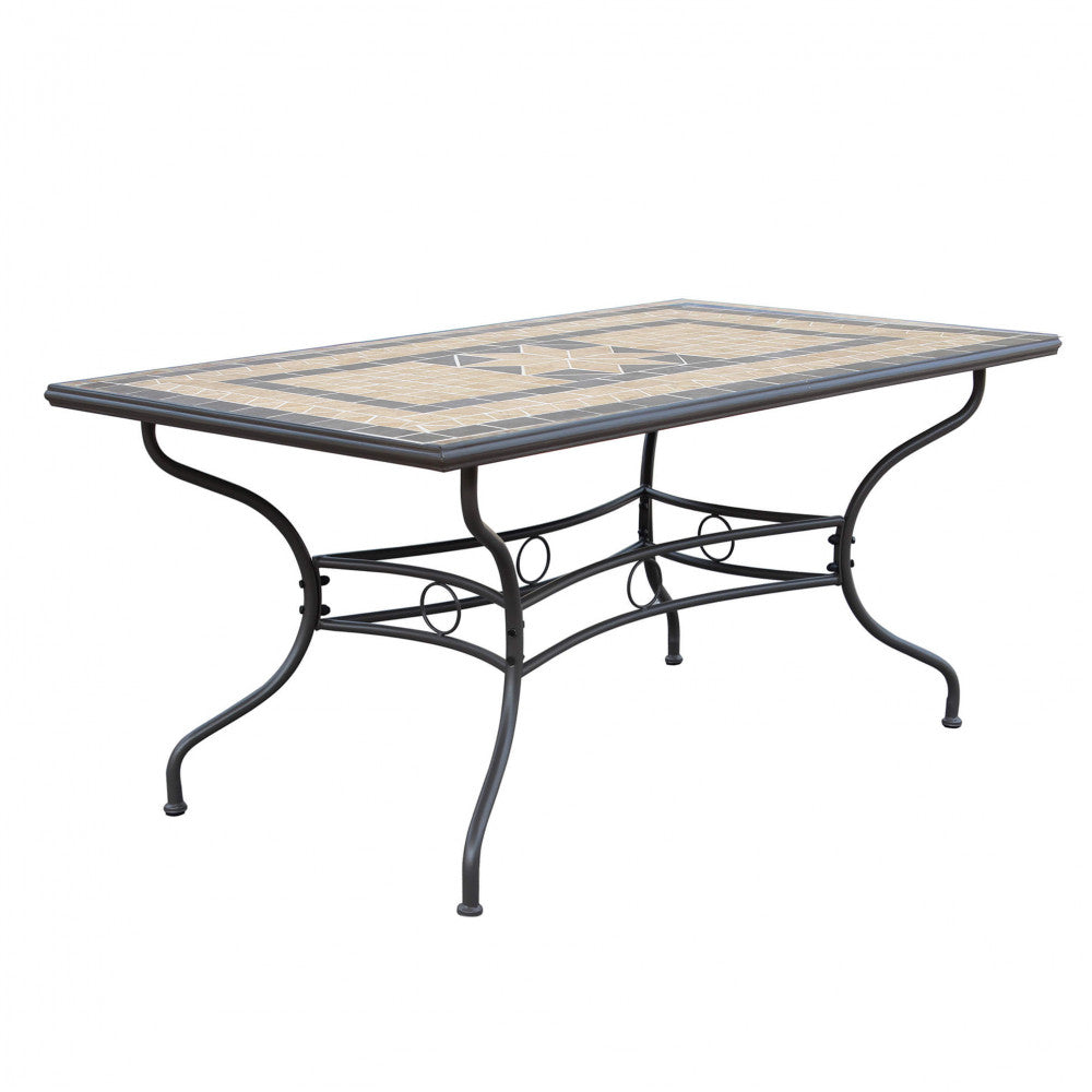 Tavolo rettangolare nereo 160 x 90