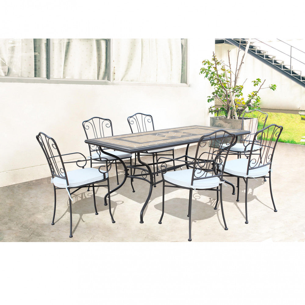 Tavolo rettangolare nereo 160 x 90