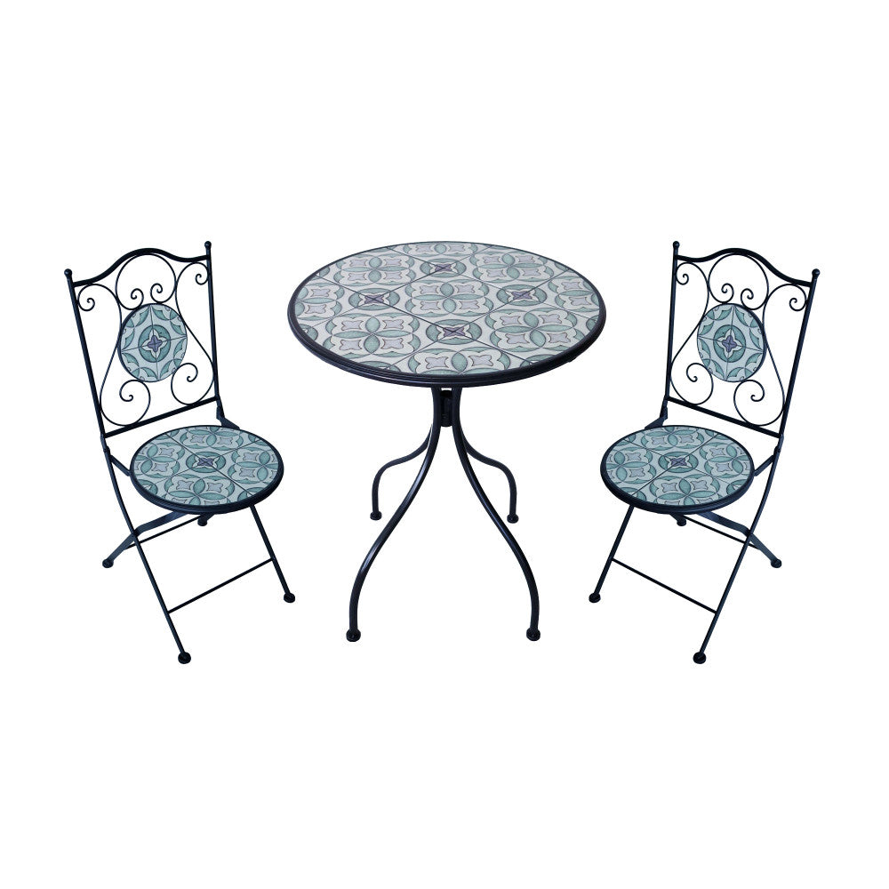 Set 2 sedie e tavolo rotondo ø 60 dionisio