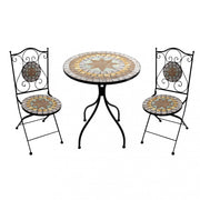 Set 2 sedie e tavolo rotondo ø 60 geras