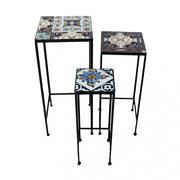 Set di 3 fioriere quadrata persefone