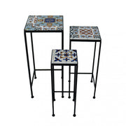 Set di 3 fioriere quadrata gaia