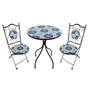 Set 2 sedie e tavolo rotondo ø 60 mors